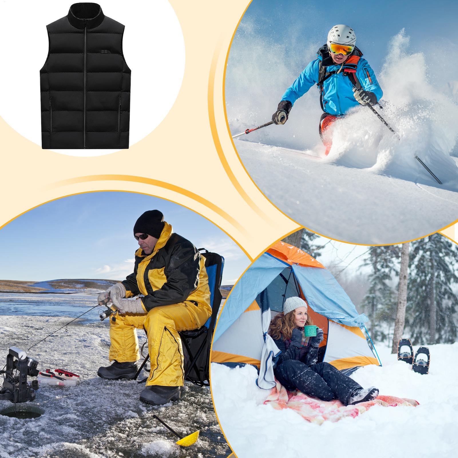 Winter Heated Vest Warm USB El - Cycling Gear Must Haves avaliação e preço
