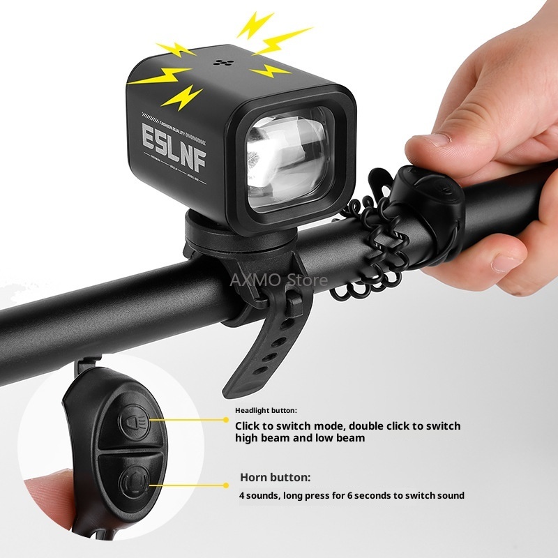 Rechargeable Horn Bike Headlig - Road Cycling Essential Gear avaliação e preço