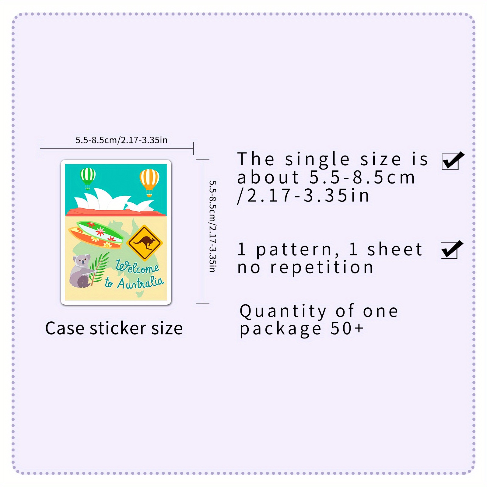 50PCS Australia Series Decals  - Cycling Gear Australia avaliação e preço