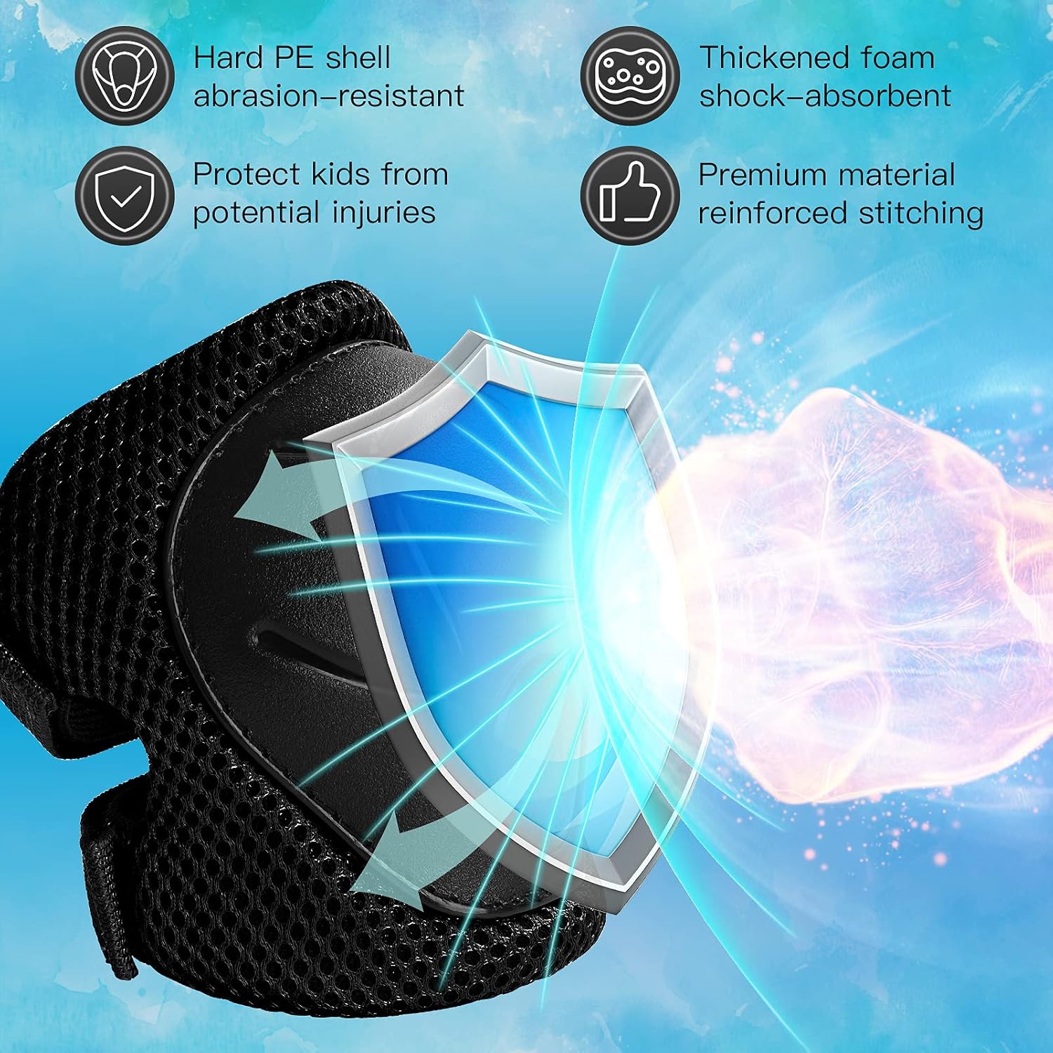 6PCS Kids Protective Gear Set  - Cycling Gear Of The Year avaliação e preço
