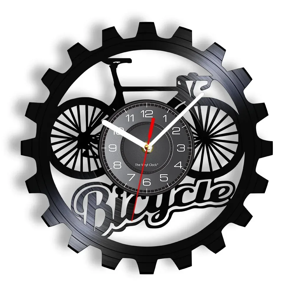 Bicycle Gear Art Black Vinyl R - Cycling Gear Shop avaliação e preço