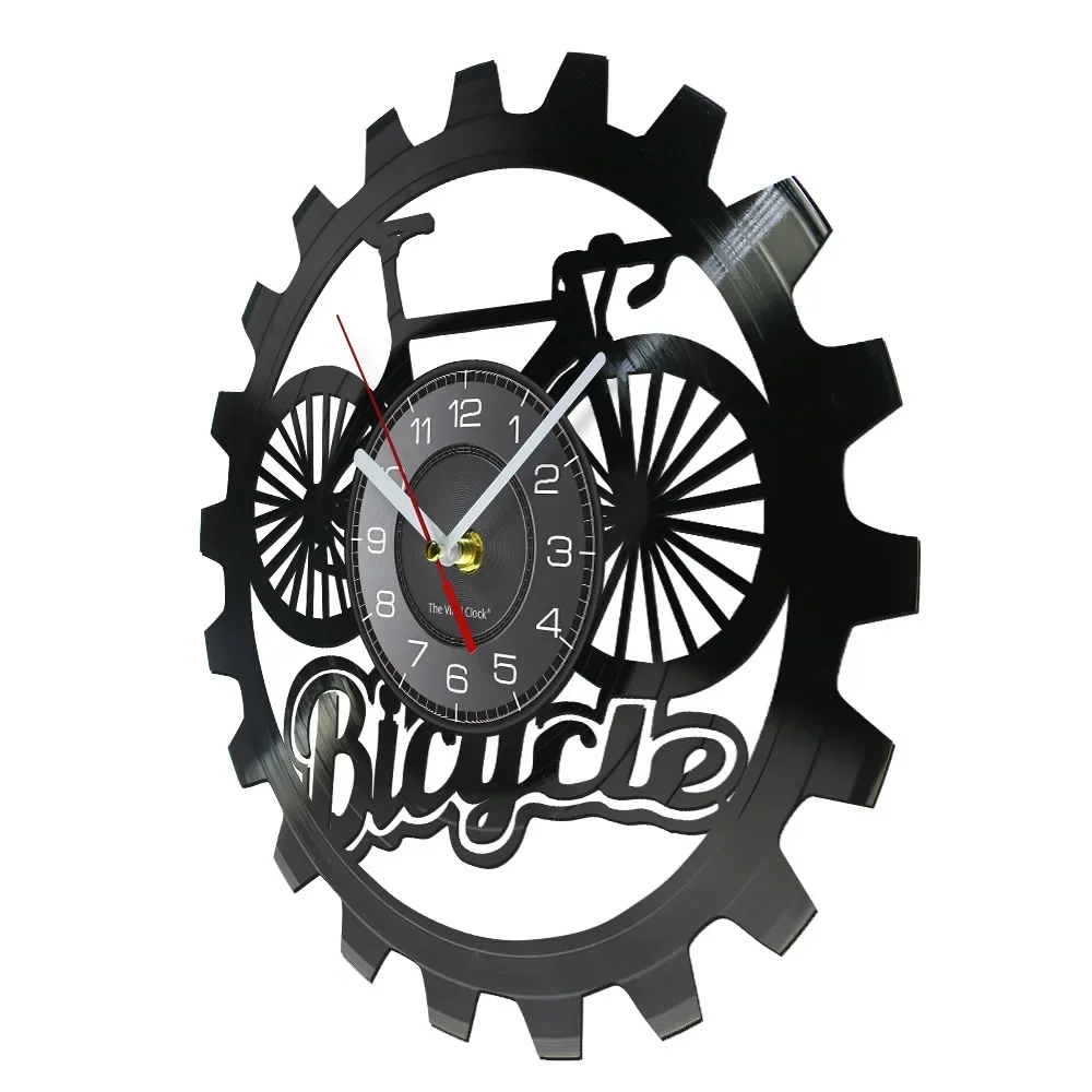 Bicycle Gear Art Black Vinyl R - Cycling Gear Shop avaliação e preço