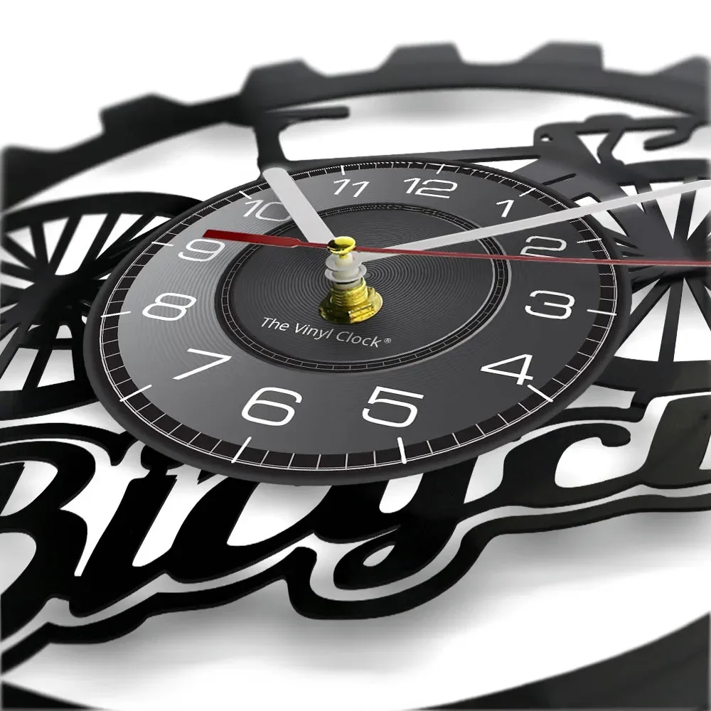 Bicycle Gear Art Black Vinyl R - Cycling Gear Shop avaliação e preço