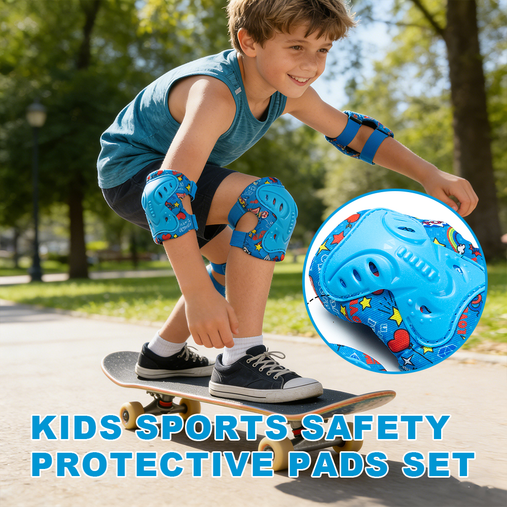 6Pcs/Set 3-12 Years Kids Prote - Cycling Gear Of The Year avaliação e preço