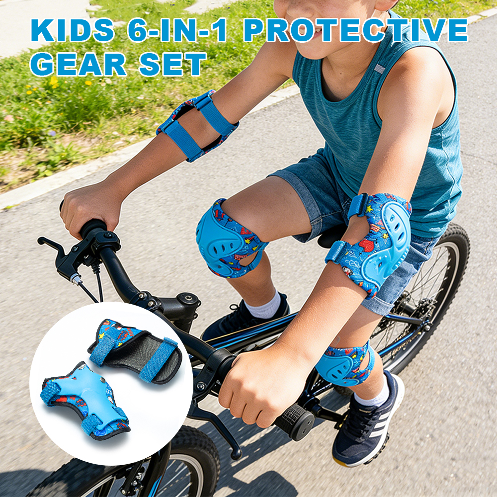 6Pcs/Set 3-12 Years Kids Prote - Cycling Gear Of The Year avaliação e preço