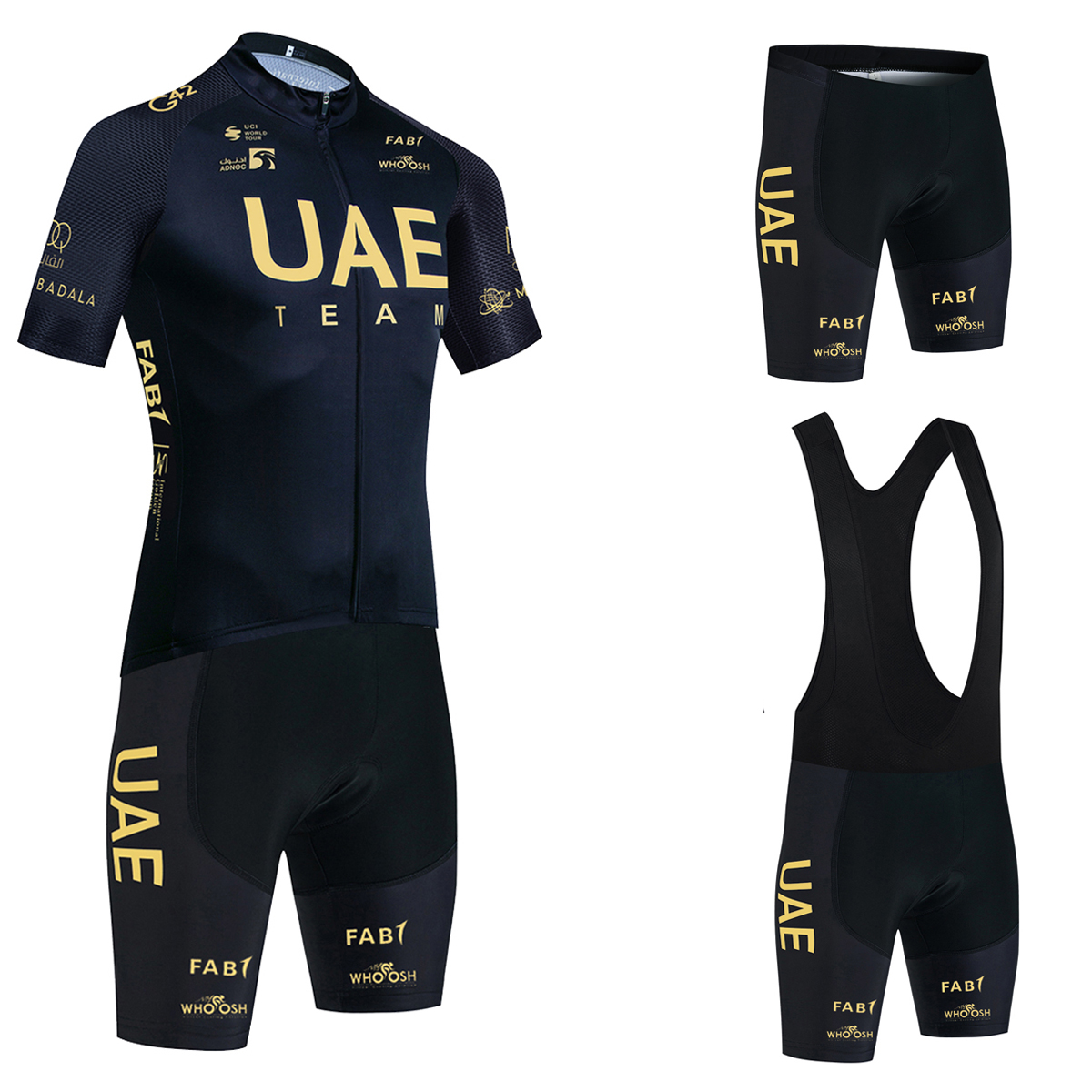 Black Gold Cycling Jersey UAE  - Cycling Gear Uae avaliação e preço