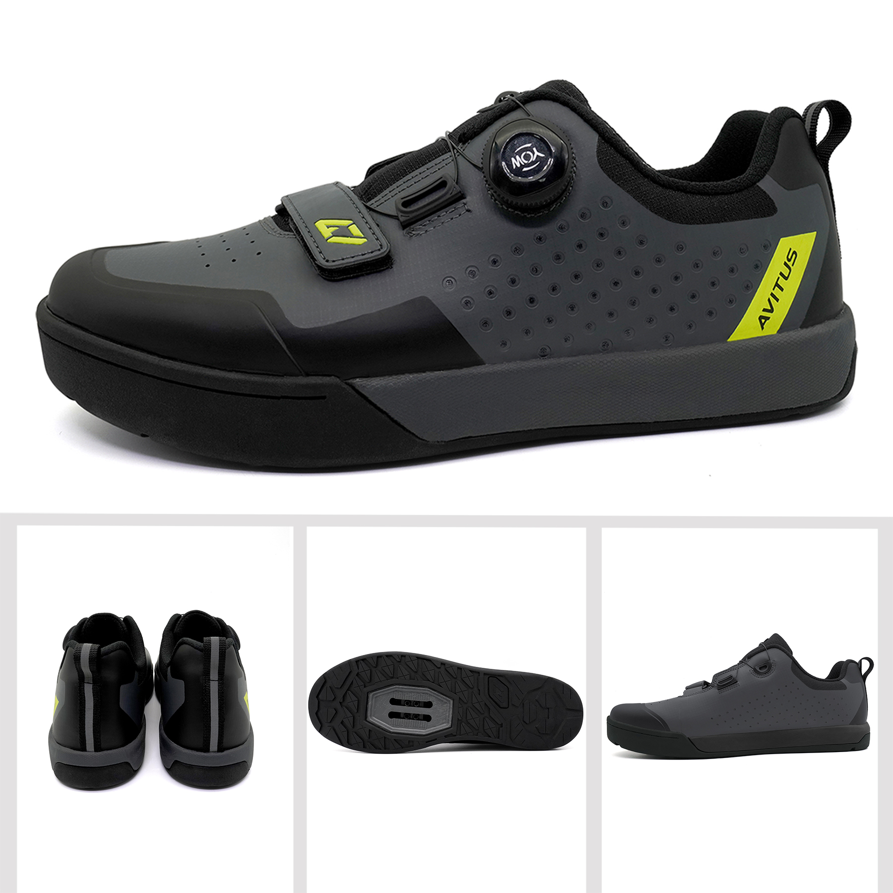 AVITUS Men MTB Shoe with 2-Bol - Road Bike Cleats avaliação e preço