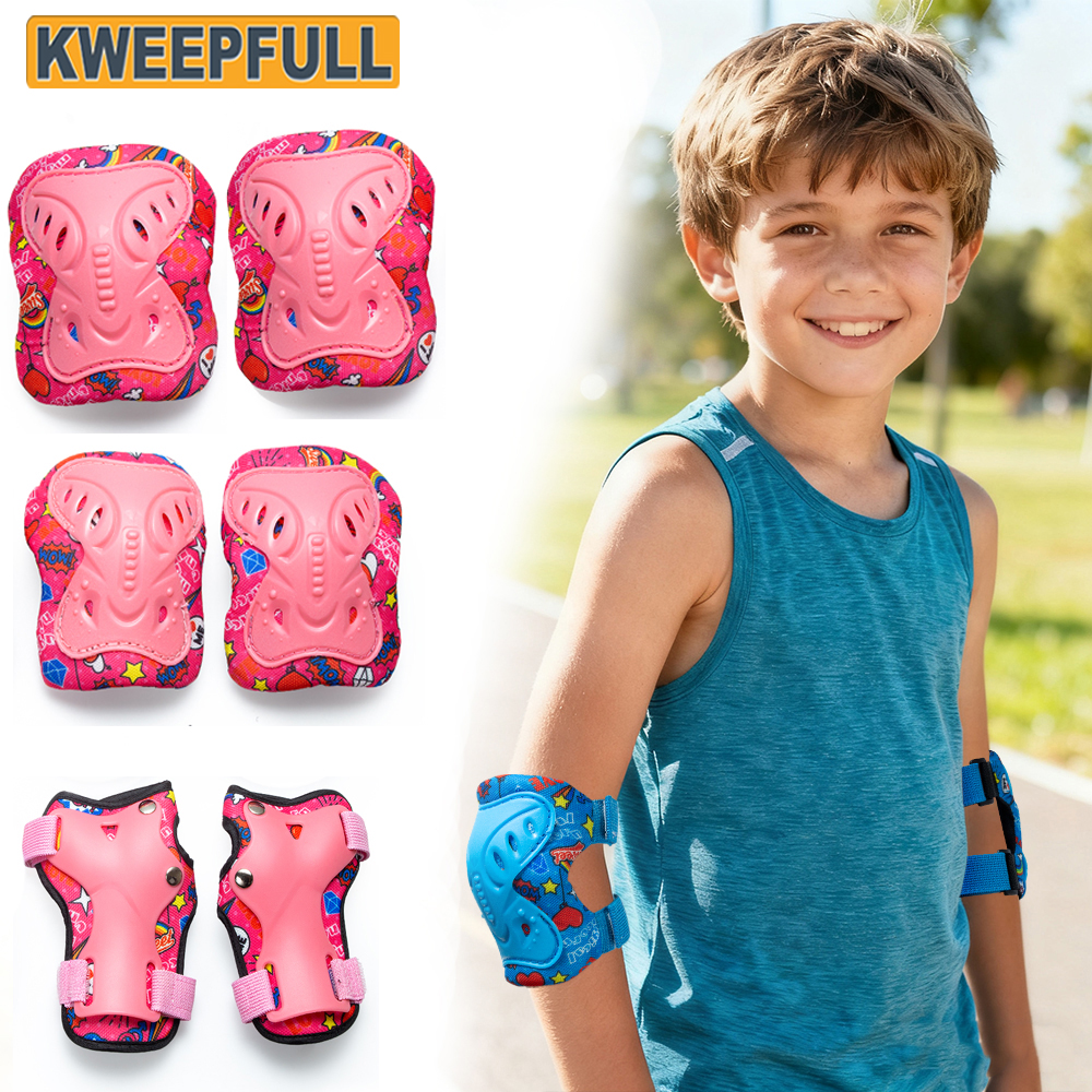 6 in 1 Kids 3-10 Years Knee Pa - Cycling Gear Of The Year avaliação e preço