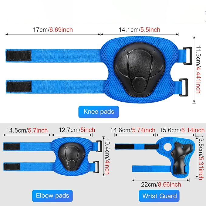 6PCS Kids Protective Gear Set  - Cycling Gear Of The Year avaliação e preço