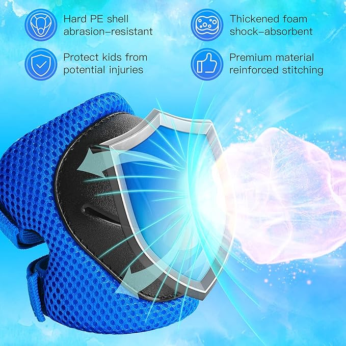 6PCS Kids Protective Gear Set  - Cycling Gear Of The Year avaliação e preço