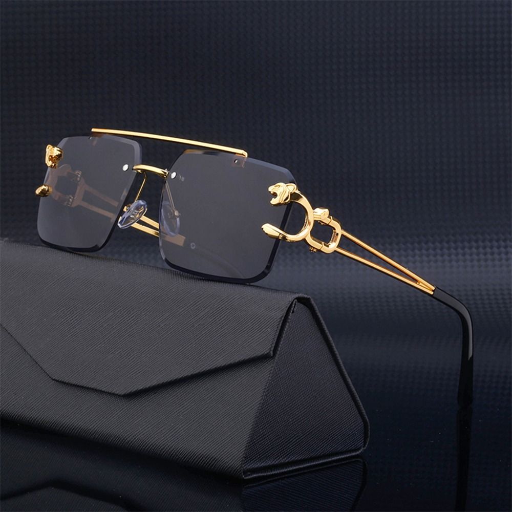 Fashion Leopard Rimless Square - Vintage Cycling Gear avaliação e preço