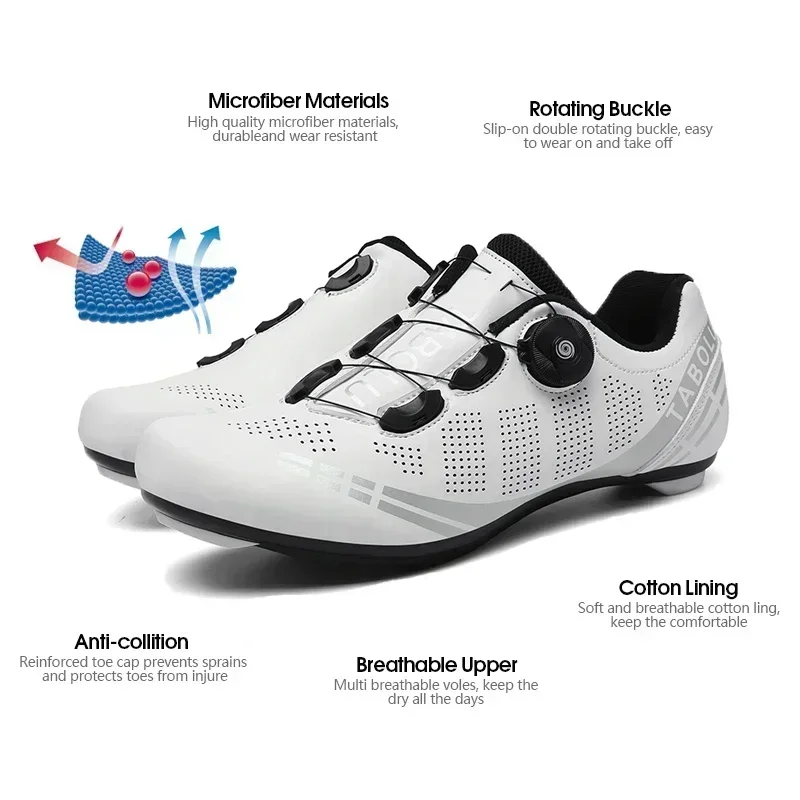 Unisex Cycling Shoes Road Bike - Road Bike Cleats avaliação e preço