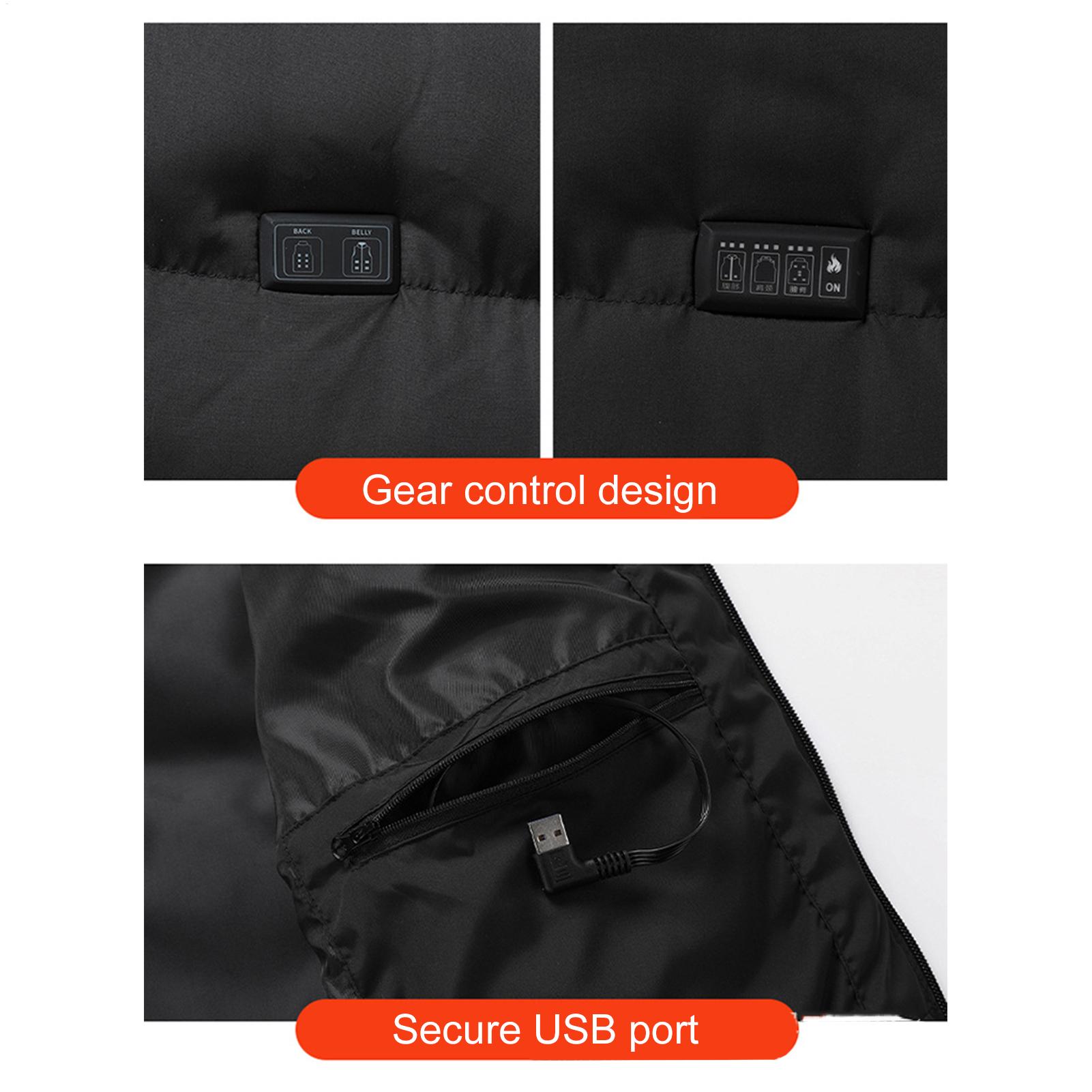 Winter Heated Vest Warm USB El - Cycling Gear Must Haves avaliação e preço