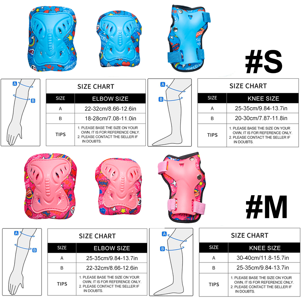 Kids Knee Elbow Pads Wrist Gua - Cycling Gear Of The Year avaliação e preço