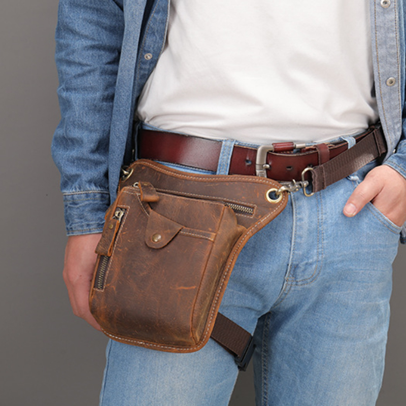 Vintage Pu Leather Waist Pack  - Vintage Cycling Gear avaliação e preço