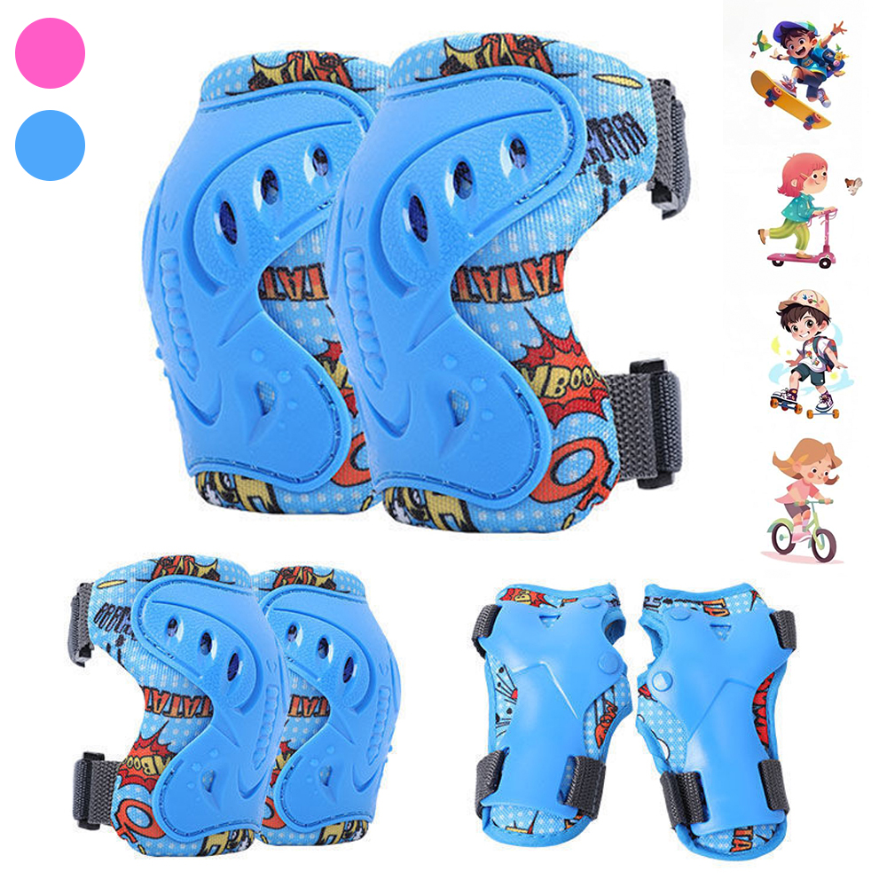 6Pcs Kids 3-12 Years Knee Elbo - Cycling Gear Of The Year avaliação e preço