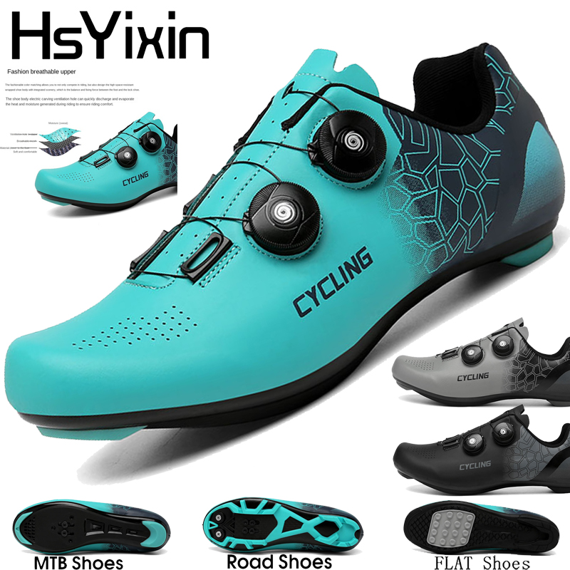 Cycling Shoes Men Breathable M - Road Bike Cleats avaliação e preço